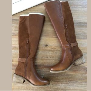 Lucky Brand Timinii Leather Knee High Boots